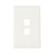 FACEPLATE 2 PORTS ECONOMICO - BEIGE