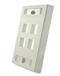 FACEPLATE - 4 PORTS - BLANCO