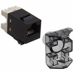 Jack RJ45 CAT6 color negro