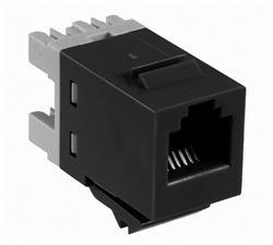 Jack RJ11 CAT3 color negro