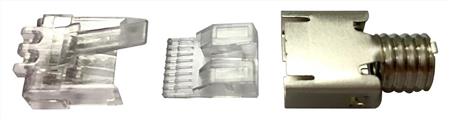 MODULAR PLUG RJ45 CAT 6 SOLIDO/MULTIFILAR