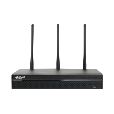 NVR Lite WiFi 4 canales IP hasta 5MP, H.264, 80Mbps, dual-band