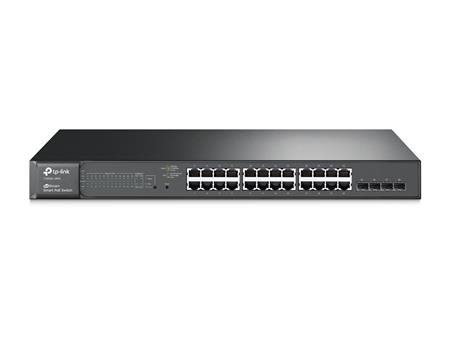 Switch 24 Puertos Gigabit con 4 Ranuras SFP JetStream + POe