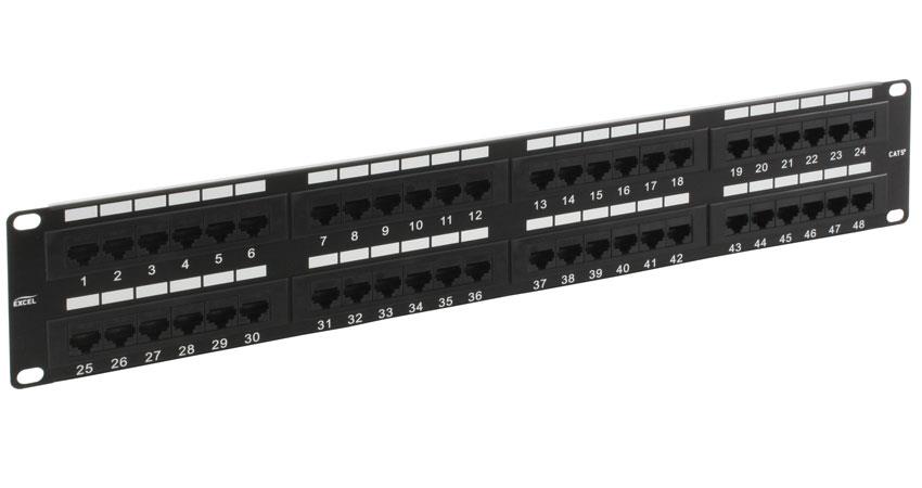 Patchpanel 48 ports Cat5e