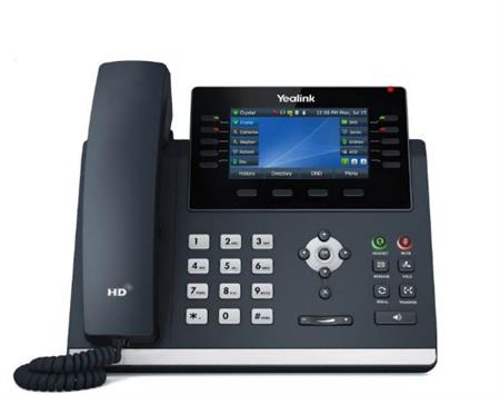 Teléfono Yealink T46U Gigabit IP de 16 líneas